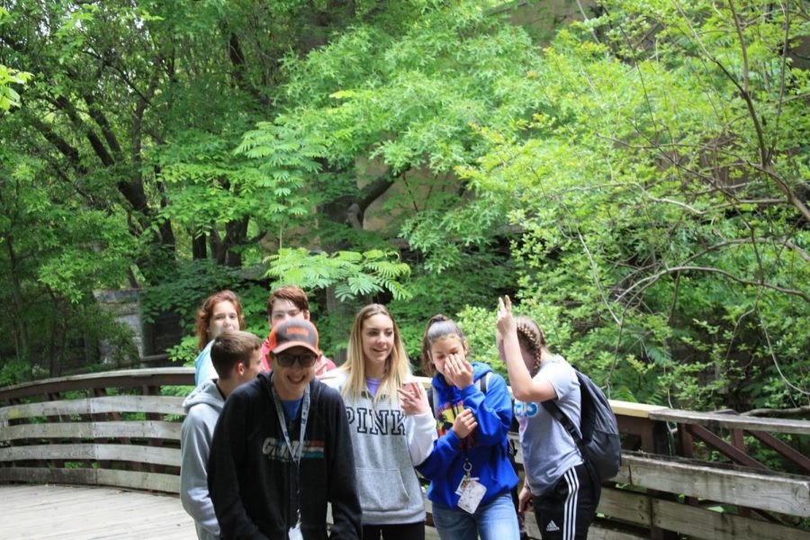 Freshman students making their way through the zoo for maintaining high goals throughout first semester. Students have worked hard all year and this trip was rewarding for many. “I had so much fun just spending the day with my friends and being at the zoo,” Freshman Tye Walker said.