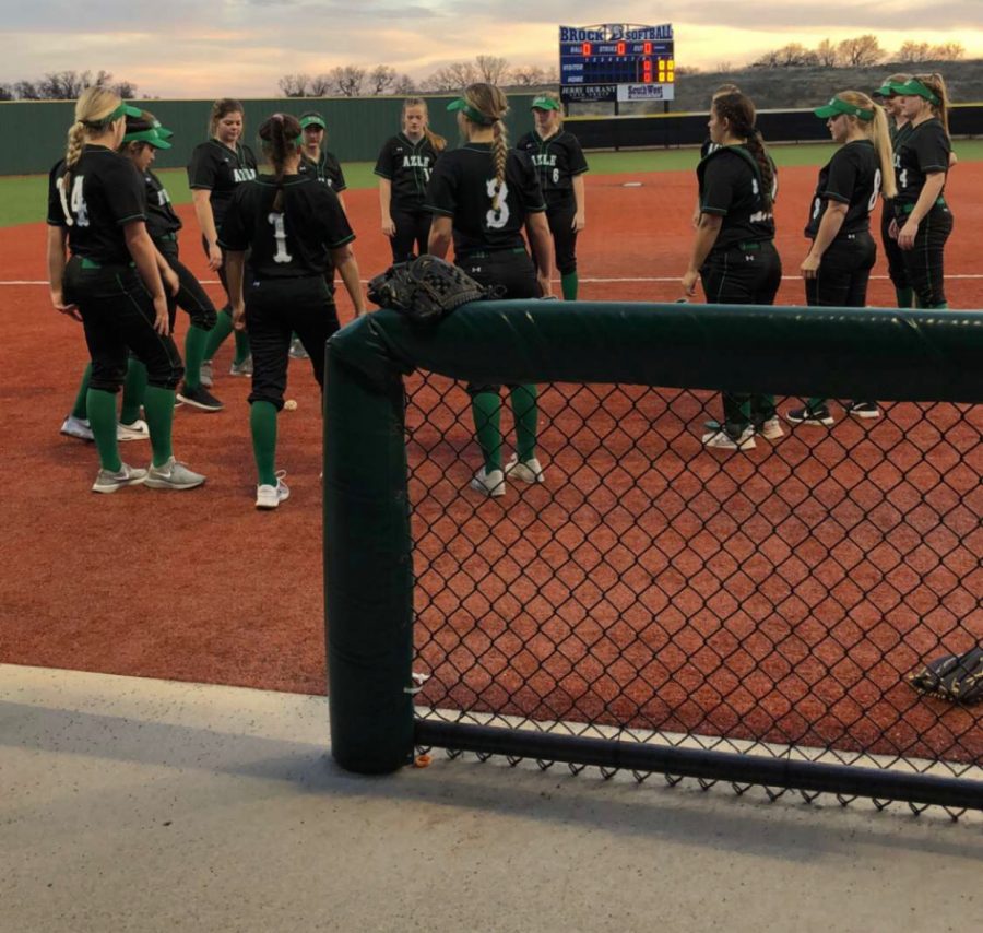 Softballs first game of the season