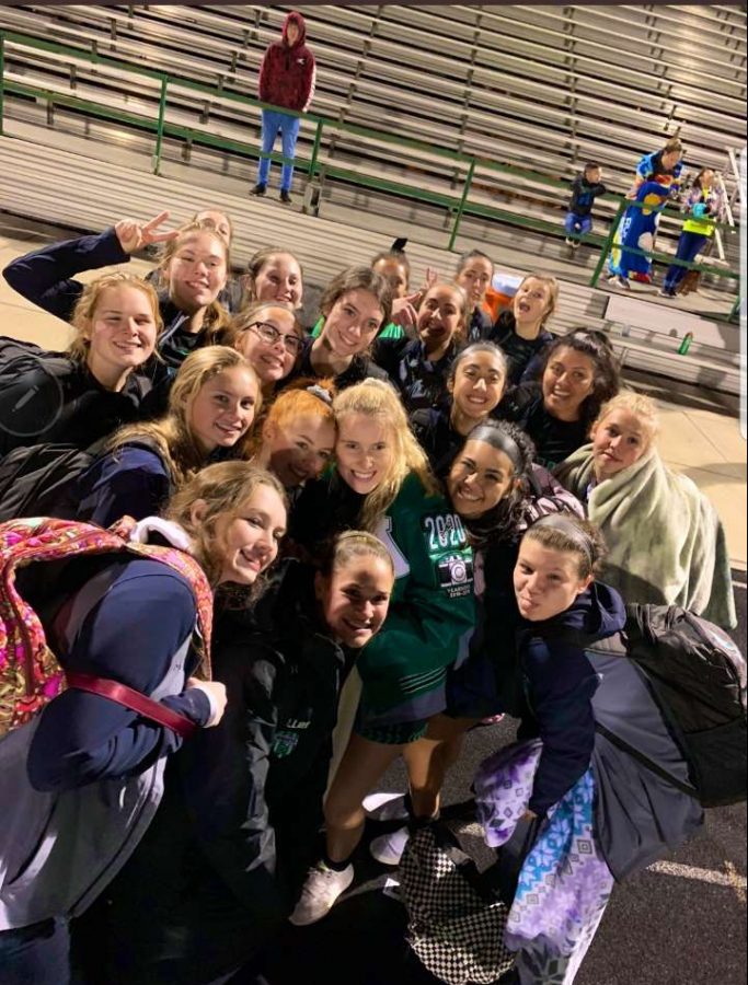 Girls soccer team after scrimmage against Aledo and Timbercreek high school. 