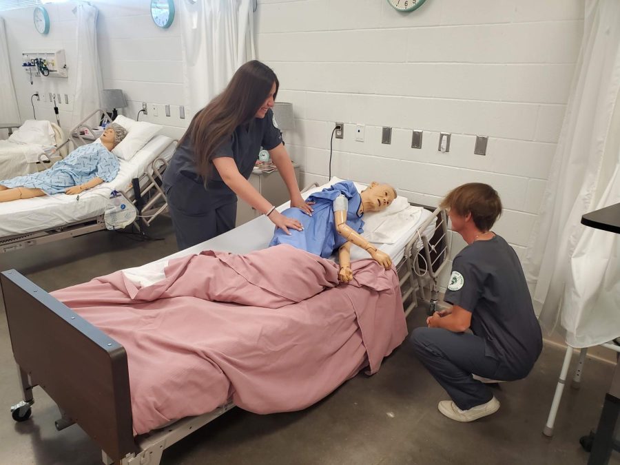 CNA students preparing for their certification exams.