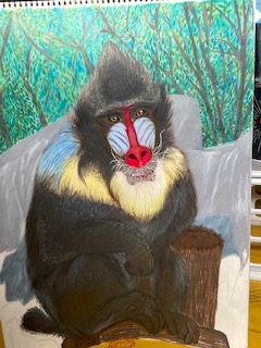 Artwork titled Monkey, by Arianna Pardue.