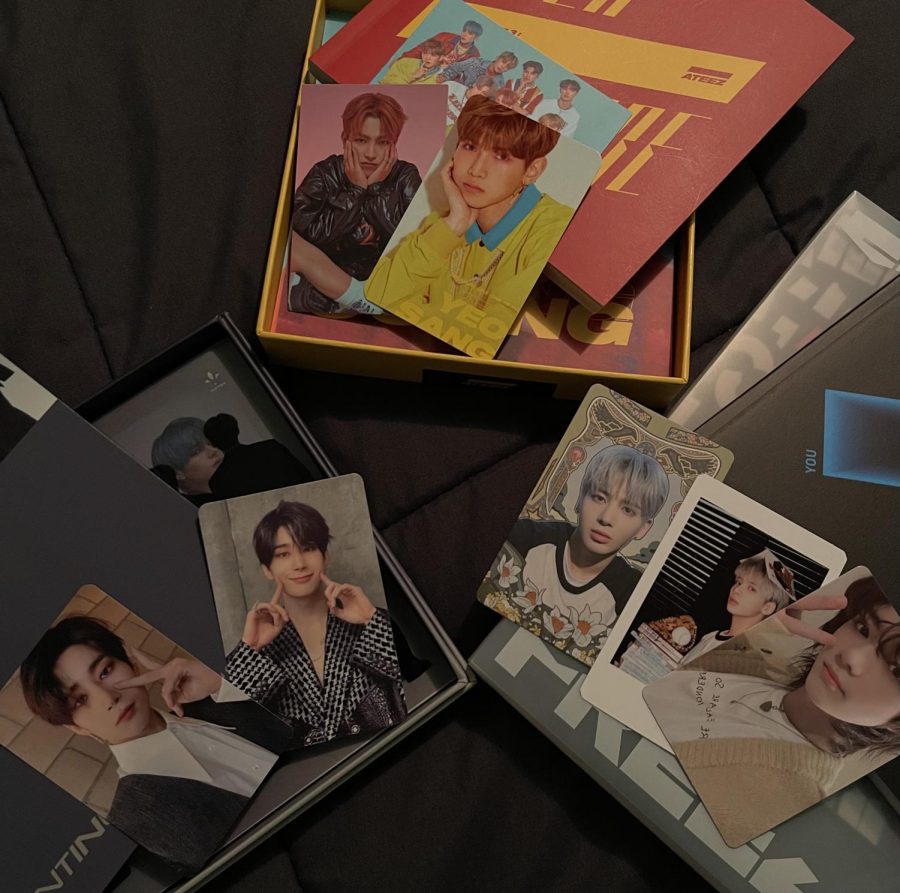 VICTON, ATEEZ, and TOMORROW X TOGETHER (TXT) merchandise.