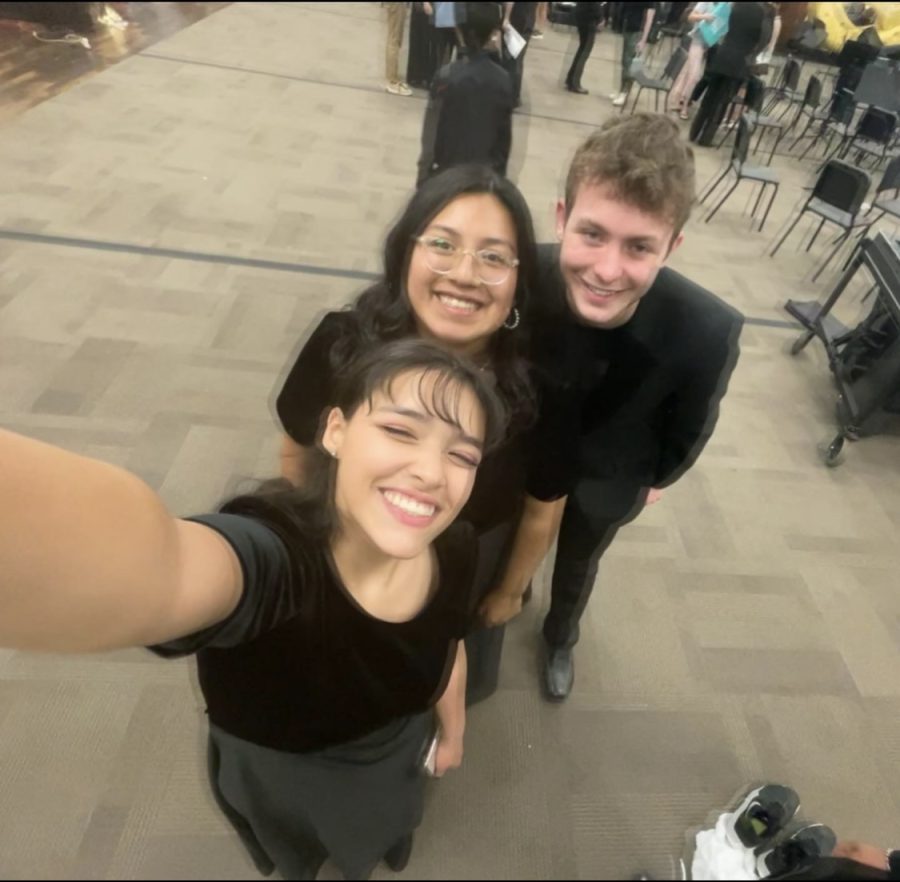 Co-Editor-in-Chief Cynthia Garcia (Center) will attend UNT in the fall to study journalism. "I loved every second that I was able to spend with all my friends," Cynthia said.