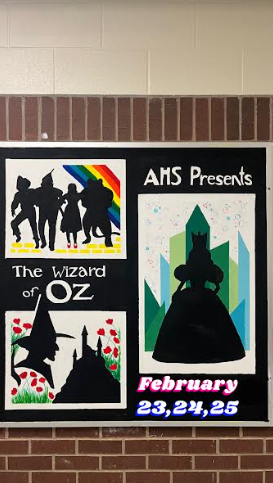 Theater promoting "The Wizard of Oz."