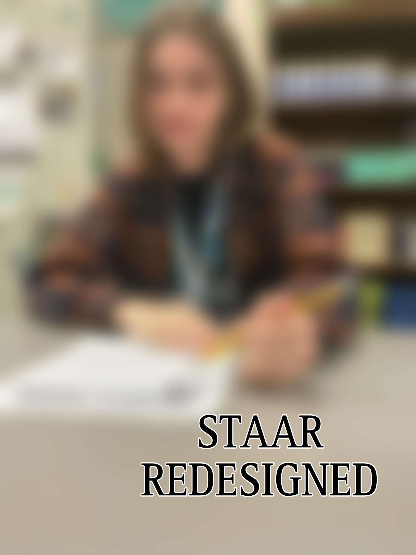 Preston Hennessy is seen taking the redesigned STAAR test for 2022-2023.