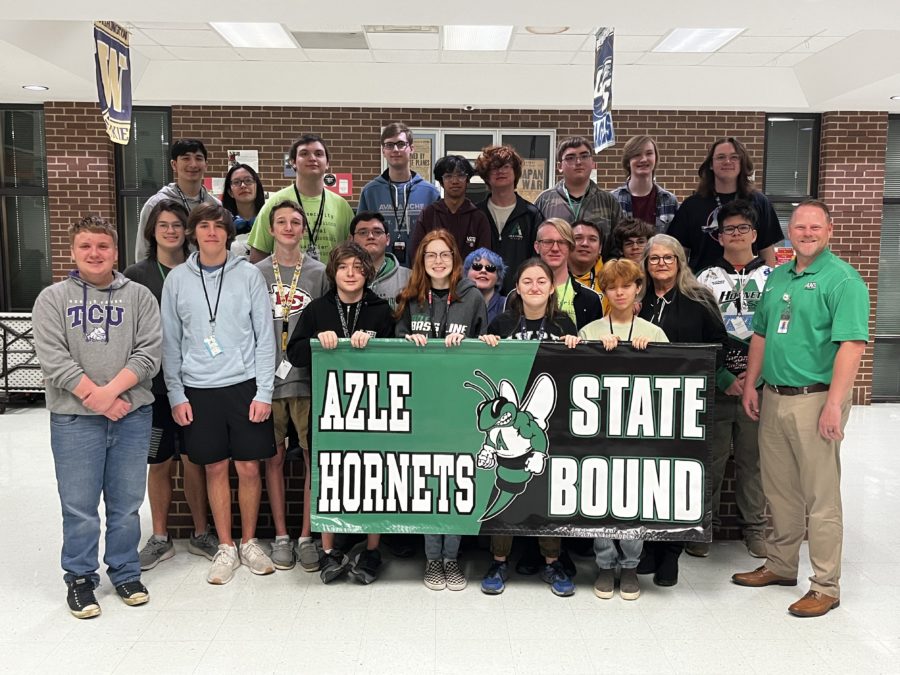 Photo of the Cyber Security students posing for the state send-off.