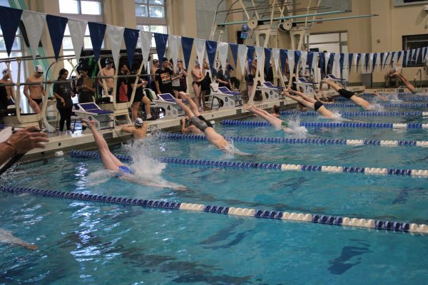 The swim team competed last week at the Central Falls Classic at Keller Natatorium.