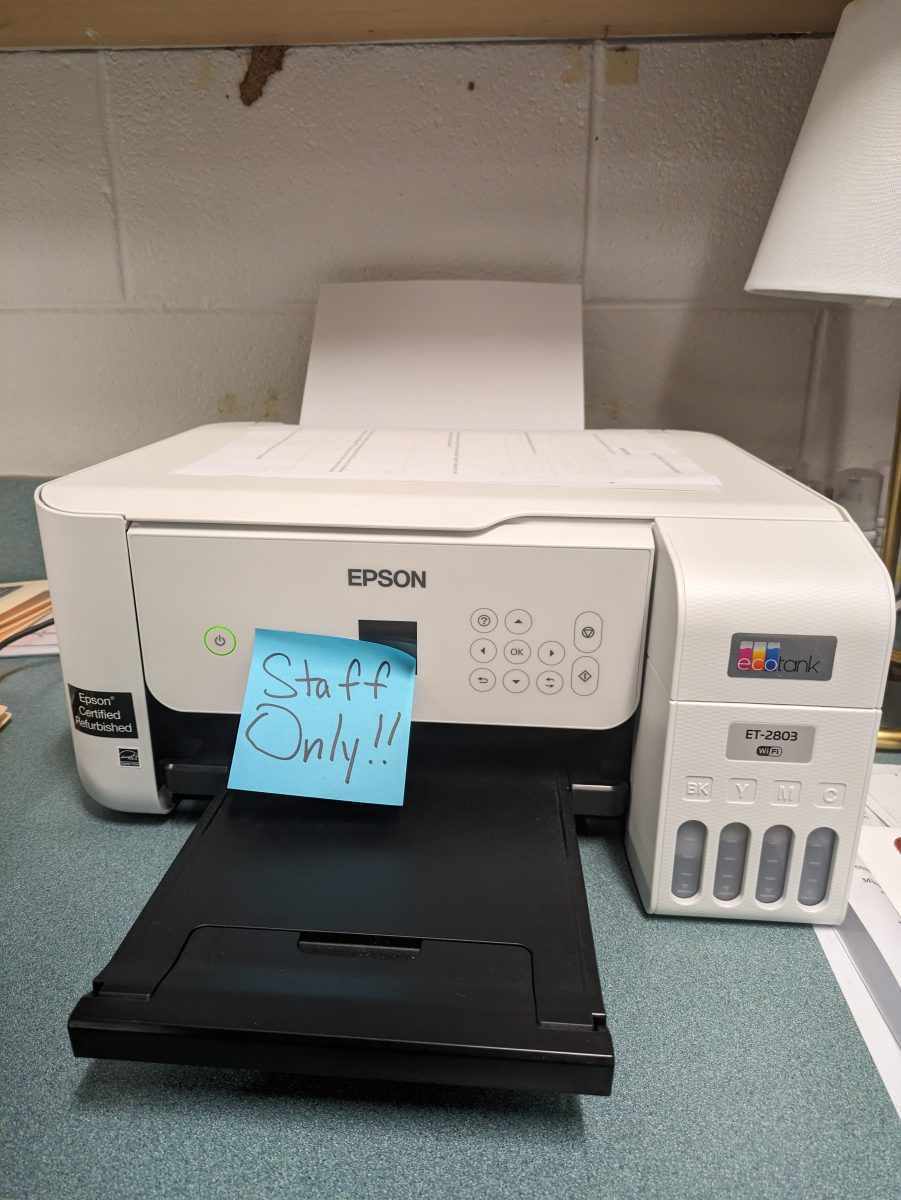 Staff only printer.