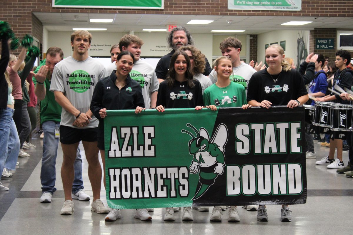 State send-off for the powerlifting teams.