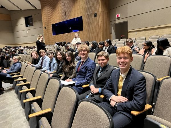 FBLA students pose for a photo at the Area Conference