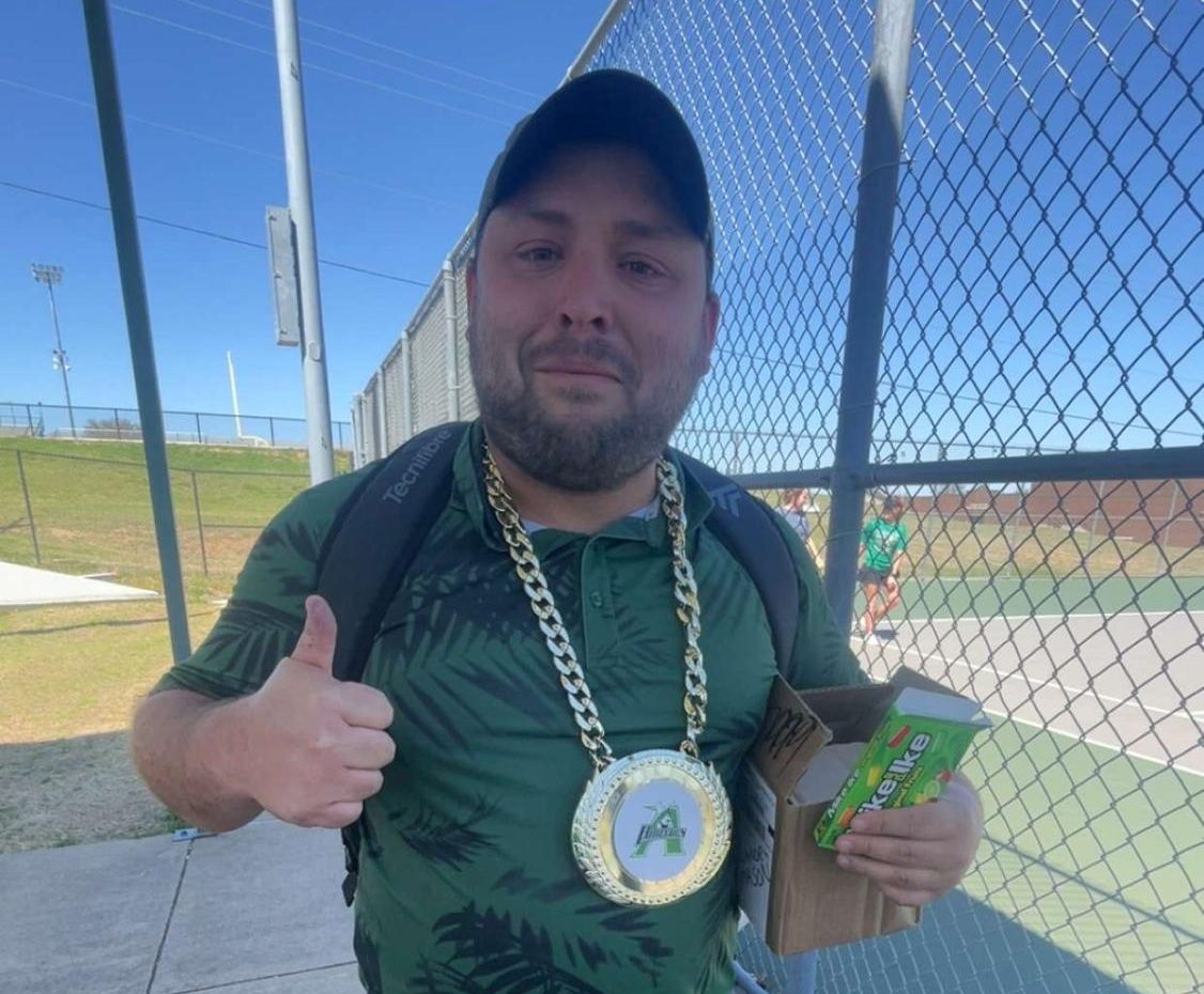 Coach Mason with #swag